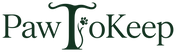 PawToKeep logo dark forest green