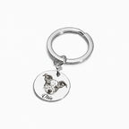 Personalized pet portrait keychain with photo engraving