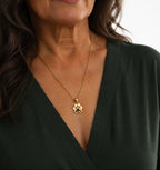 Paw photo projection necklace with a hidden pet photo – product detail 1